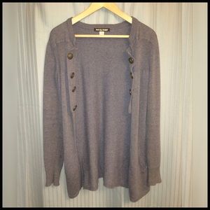 Gray Cardigan Sweater